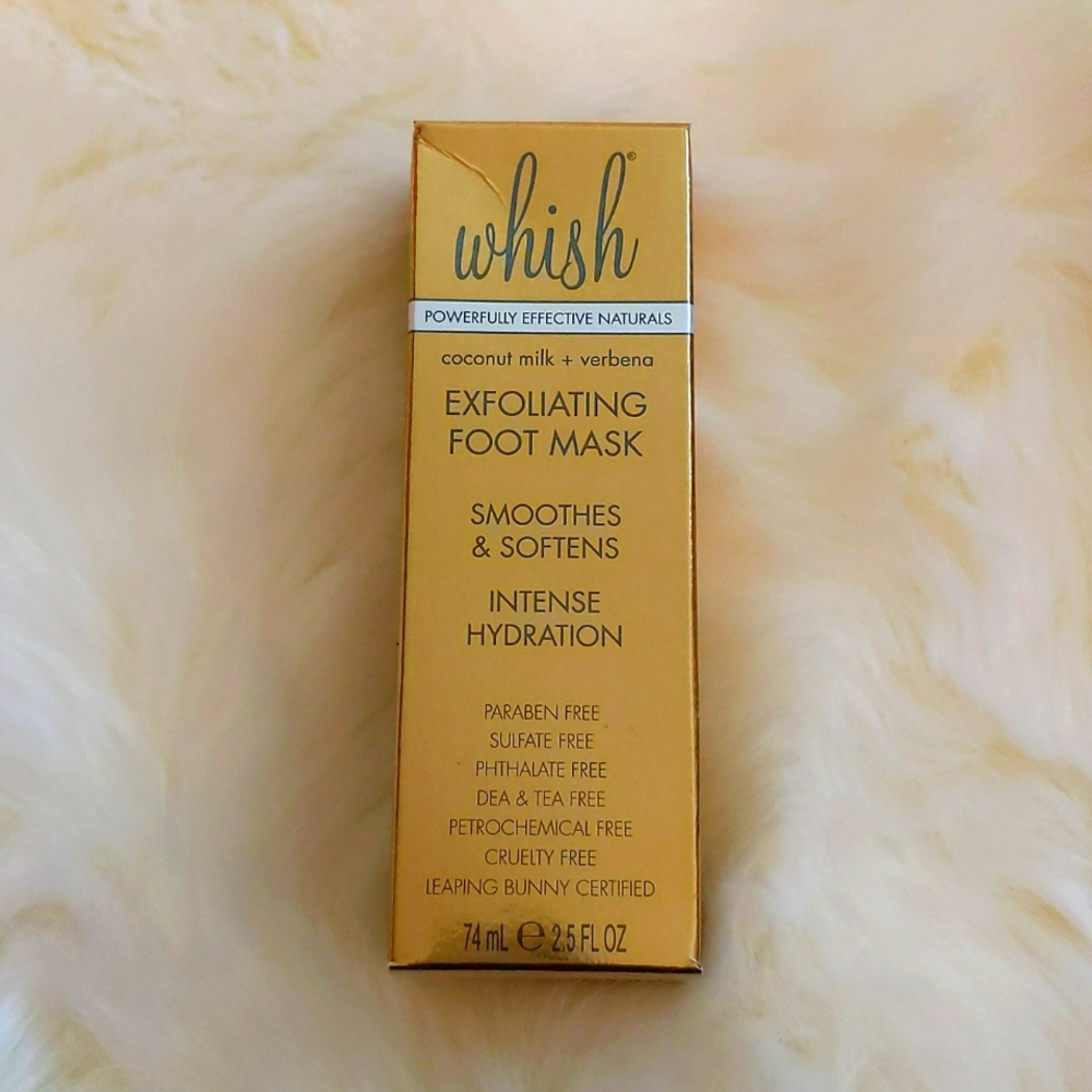 Whish Coconut Milk + Verbena Exfoliating Foot Mask